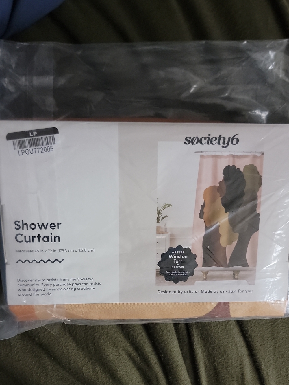 Society6 Silhouette Shower Curtain - Artist Winston Torr